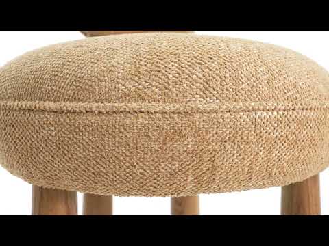 Video: Sulley Honey Tan Basketweave Dining Chair by TOV Furniture