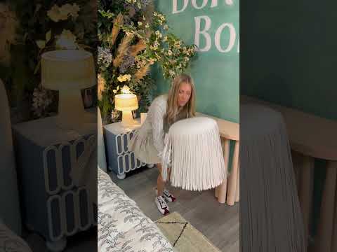 Video: Shag Me Performance Vegan Leather Ottoman from TOV Furniture