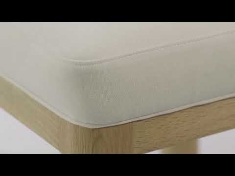 Video: Tiara Cream Velvet Oak Dining Chair