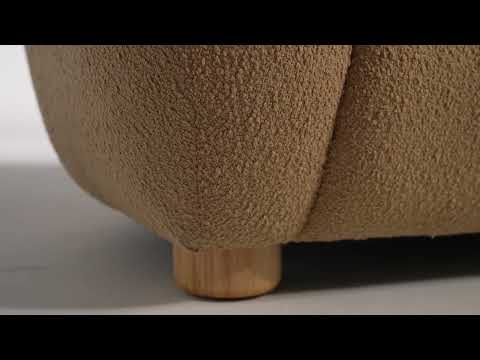 Video: Judy Honey Boucle Sofa by TOV Furniture