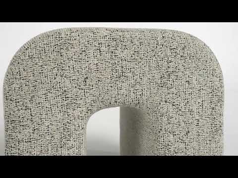 Video: Desi Woven Performance Fabric Ottoman
