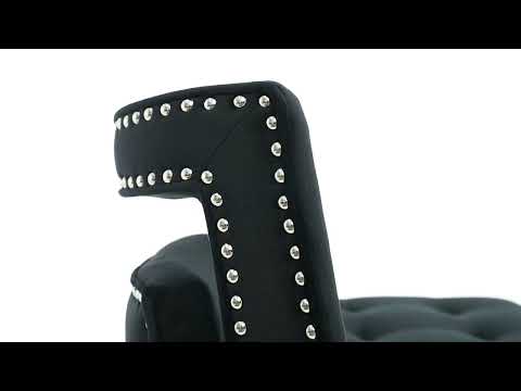 Video: Hart Black Velvet Counter Stool from TOV Furniture