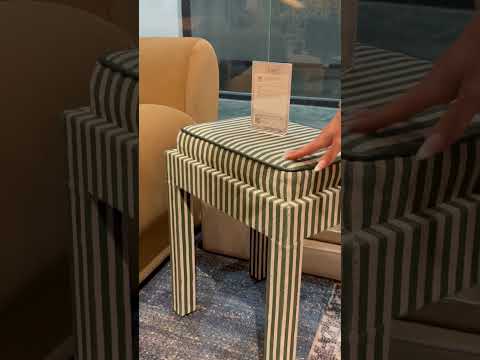 Video: Kora Cotton Jute Contract-Grade Accent Stool