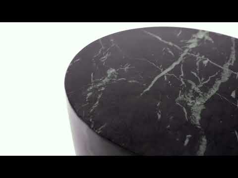 Video: Charra Black Faux Marble Indoor/Outdoor Side Table