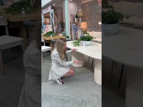 Video: Brut Concrete Patterned Indoor/Outdoor Dining Table from TOV Furniture