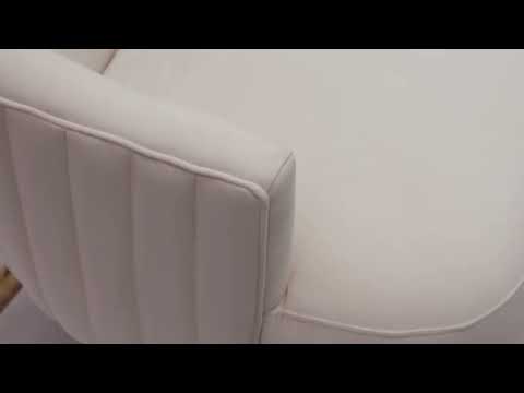Video: Julia Velvet Channel Tufted Wingback Chair by Inspire Me! Home Decor from TOV Furniture