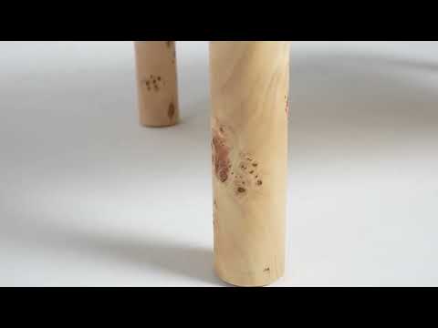 Video: Berri 39" Natural Burl Coffee Table by TOV Furniture