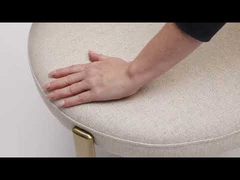 Video: Margaret Cream Linen Dining Chair from TOV Furniture