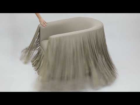 Video: Shag Me Vegan Leather Swivel Chair from TOV Furniture