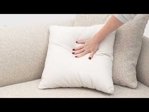 Video: Sylvie Cream Boucle 6 Piece Large Sectional