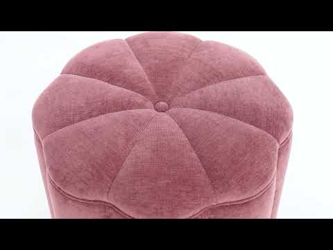 Video: Fleur Mauve Performance Velvet Storage Ottoman from TOV Furniture
