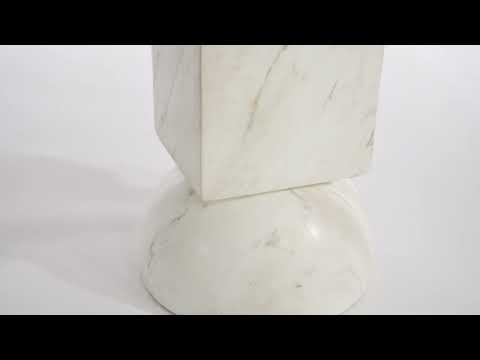 Video: Chip Marble Print Indoor / Outdoor Side Table from TOV Furniture