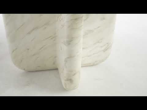 Video: Juju Nesting Marble Print Concrete Indoor/Outdoor Coffee Table Set by TOV Furniture