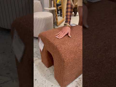 Video: Desi Woven Performance Fabric Ottoman