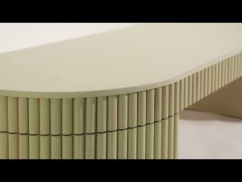 Video: Bella Cream Oval Coffee Table from TOV Furniture