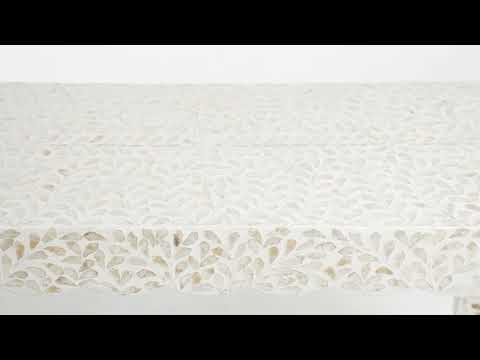 Video: Piara 43" Natural Capiz Shell Console Table