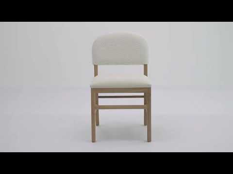 Video: Calla Cream Performance Velvet Dining Chair from TOV Furniture