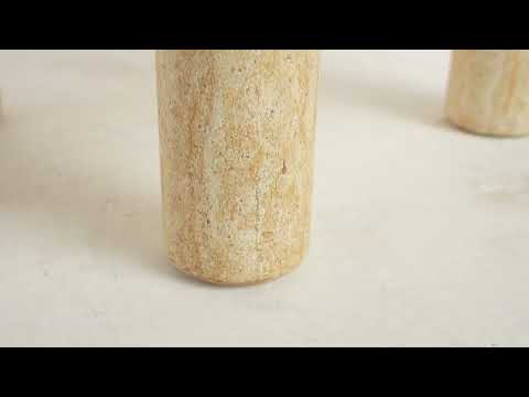 Video: Amora Faux Travertine Indoor/Outdoor Nesting Accent Tables