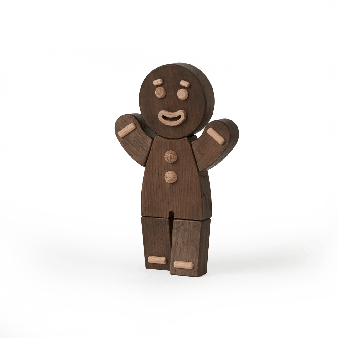 Boyhood Gingerbread Man wooden figure in smoked oak, Large (image 6)