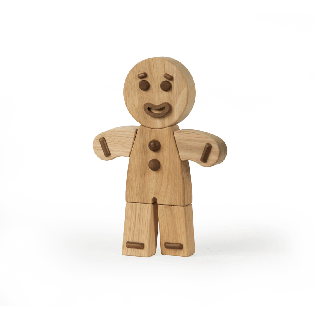 Boyhood Gingerbread Man wooden figure in oak, Large (image 4)