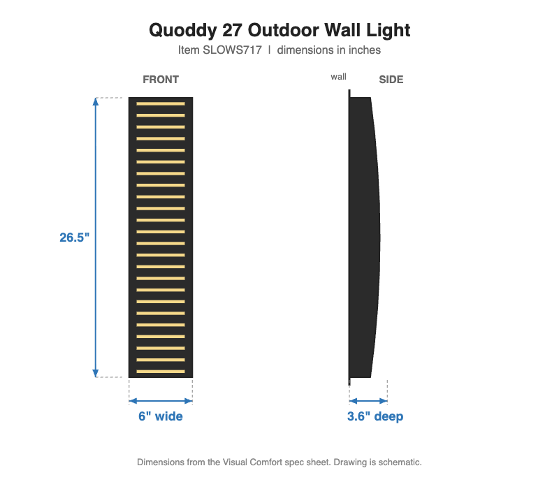 Visual Comfort Quoddy 27 Outdoor Wall Light – view 3