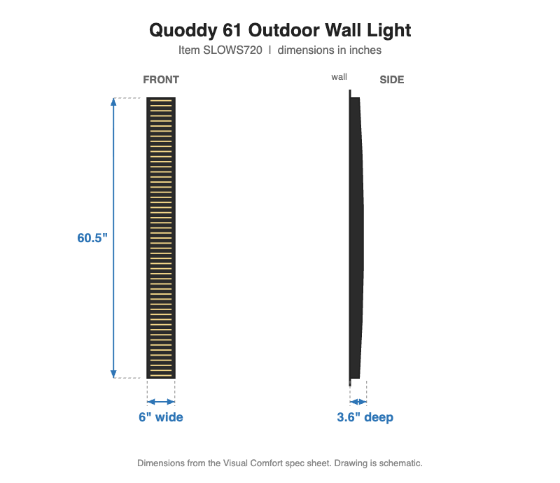 Visual Comfort Quoddy 61 Outdoor Wall Light – view 3