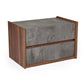 Nova Domus Rado Modern Walnut and Stucco Nightstand