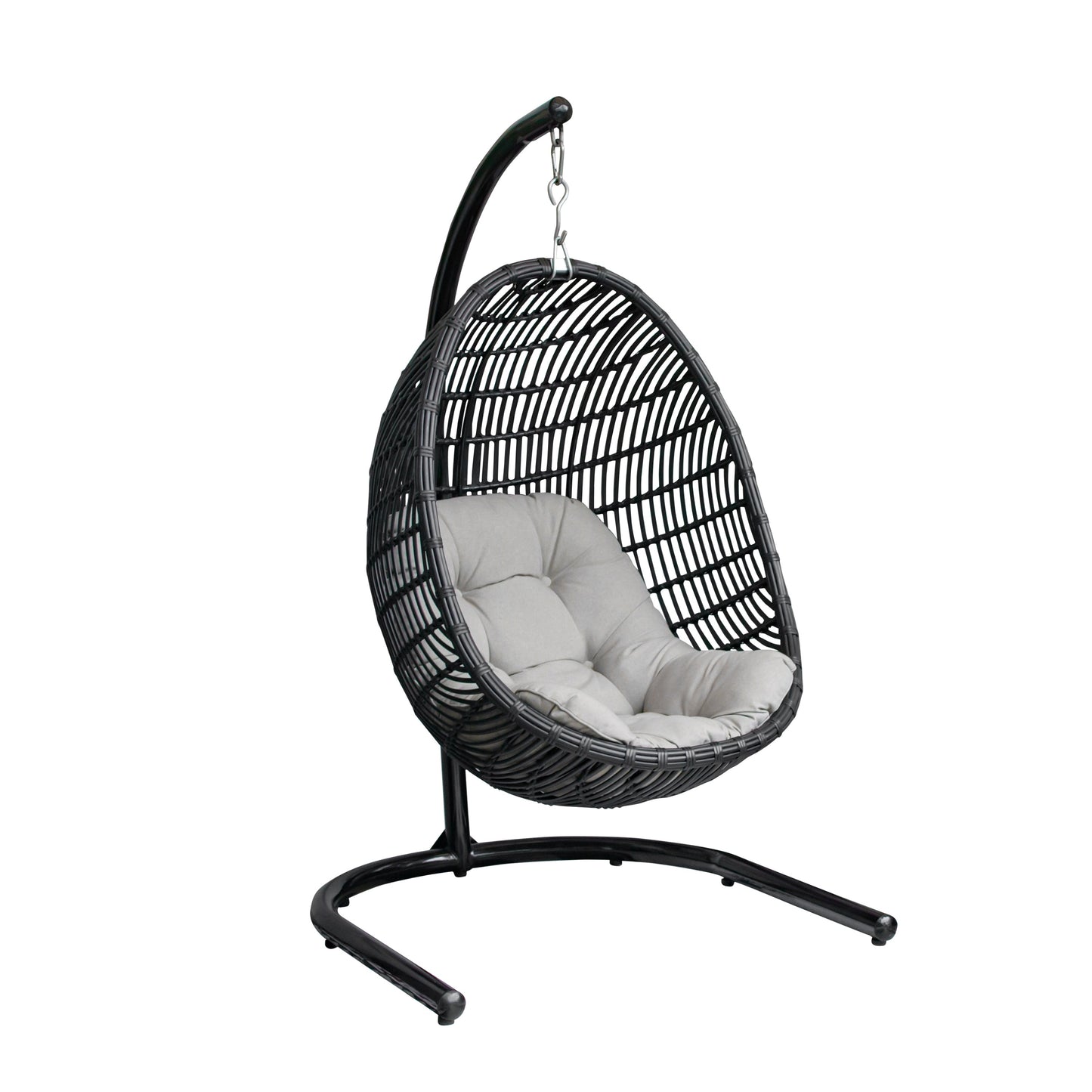 Renava Havana Outdoor Black and Beige Hanging Chair