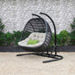 Renava San Juan Outdoor Black and Beige Hanging Chair