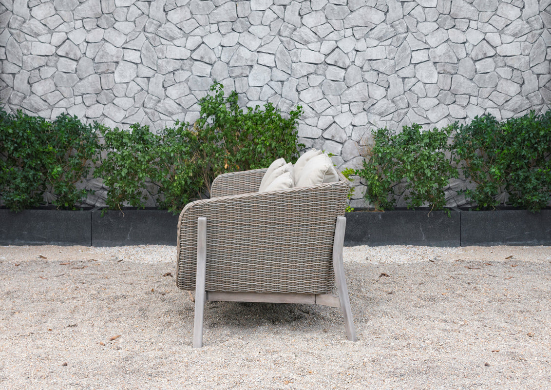 Renava Carillo Outdoor Beige Wicker Sofa Set