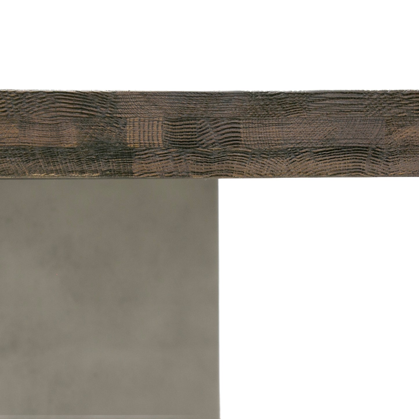 Modrest Renzo Modern Oak and Concrete 79-inch Dining Table