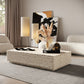 Nova Domus Roma Modern Faux Travertine Rectangular Coffee Table