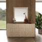 Nova Domus Roma Modern Faux Travertine and Gold Dresser