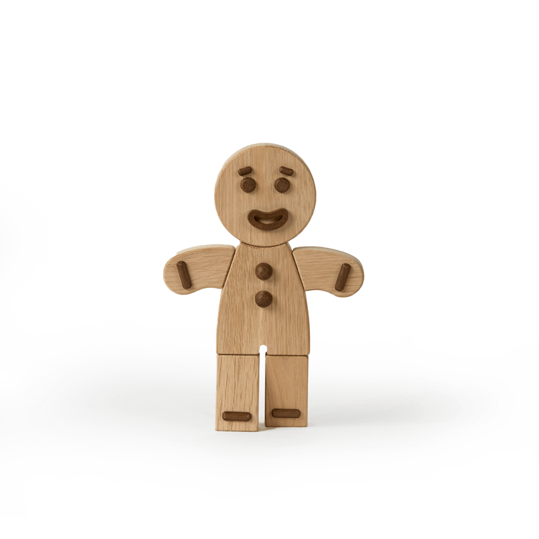 Boyhood Gingerbread Man wooden figure in oak, Small (image 6)