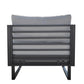 Renava Wharf Outdoor Grey and Black Sofa Set