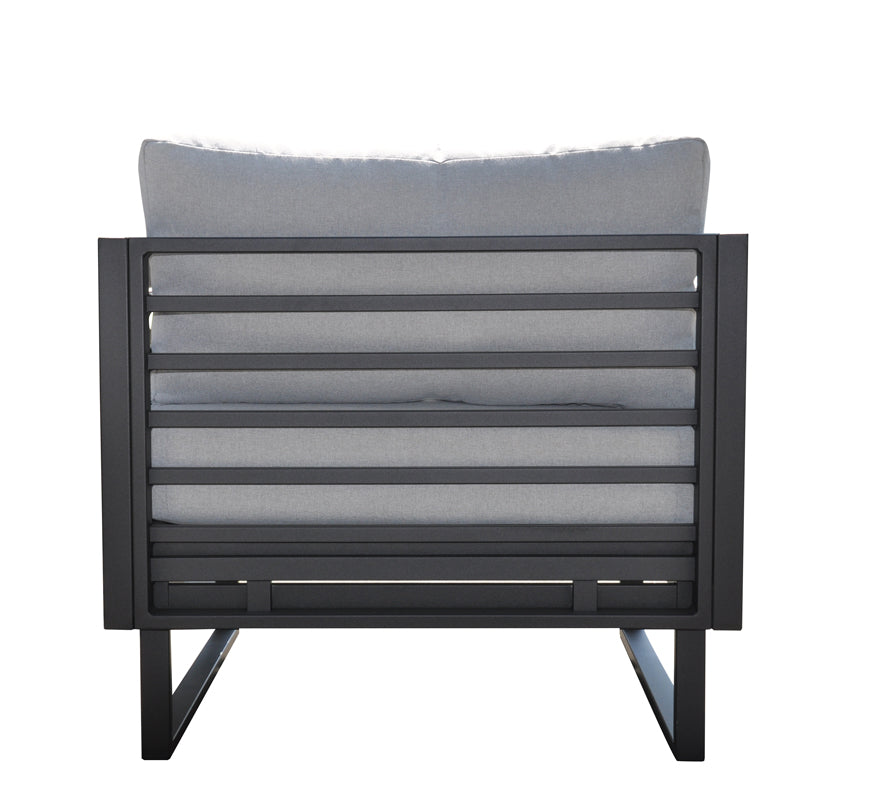 Renava Wharf Outdoor Grey and Black Sofa Set