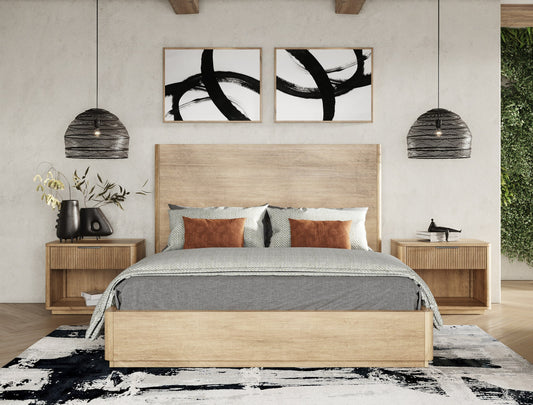 Nova Domus Santa Monica Modern Natural Oak Bedroom Set