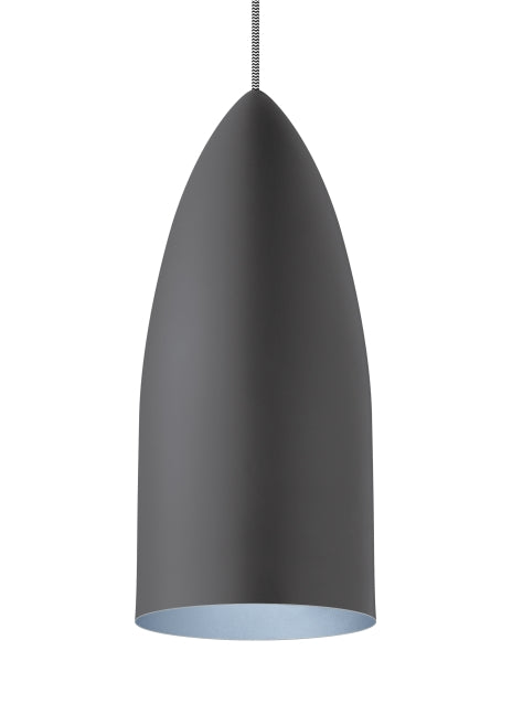 Signal Rubberized Gray Blue Pendant Light by Visual & Comfort & Co