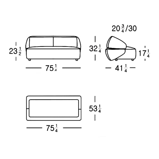 Divani Casa Lerner Modern Light Grey Fabric Sofa Bed