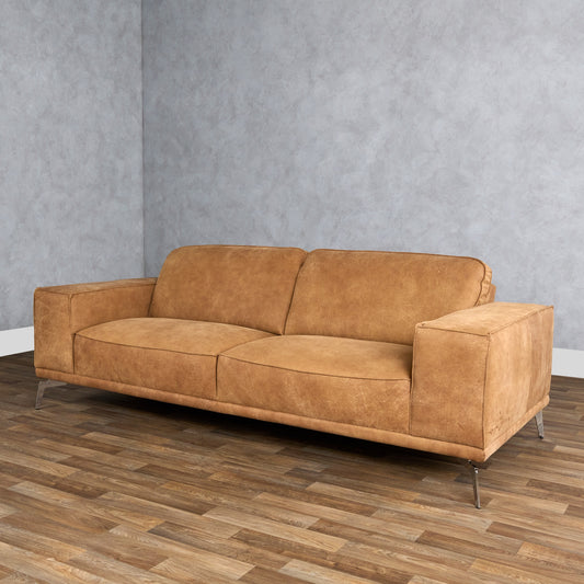 Lamod Italia Soho Italian Vintage Cognac Leather Sofa