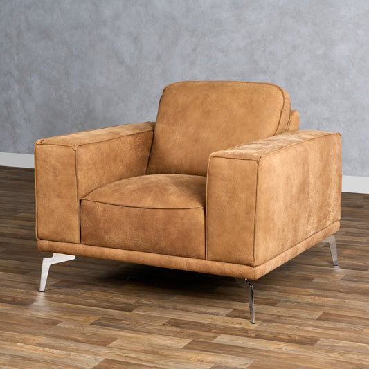 Lamod Italia Soho Italian Cognac Leather Armchair