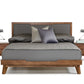 Nova Domus Soria Mid-Century Grey and Walnut Bed