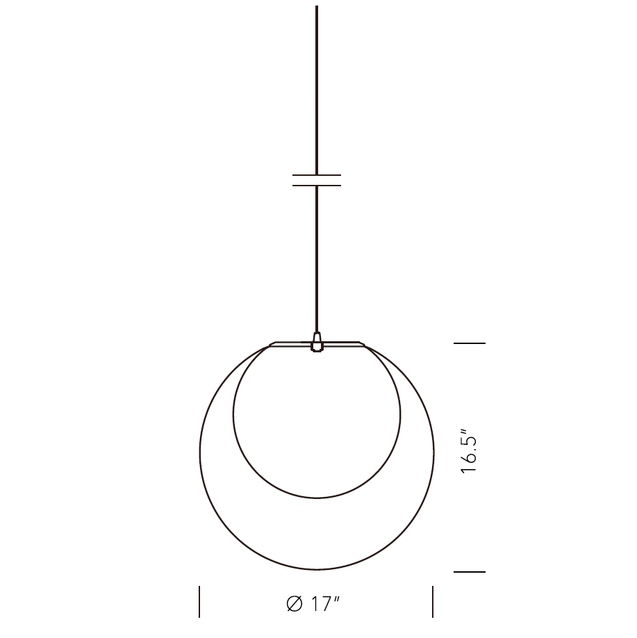 Yamagiwa Mayuhana 2 Sphere Pendant Light by Toyo Ito, photo 3 (image 3 of 4)