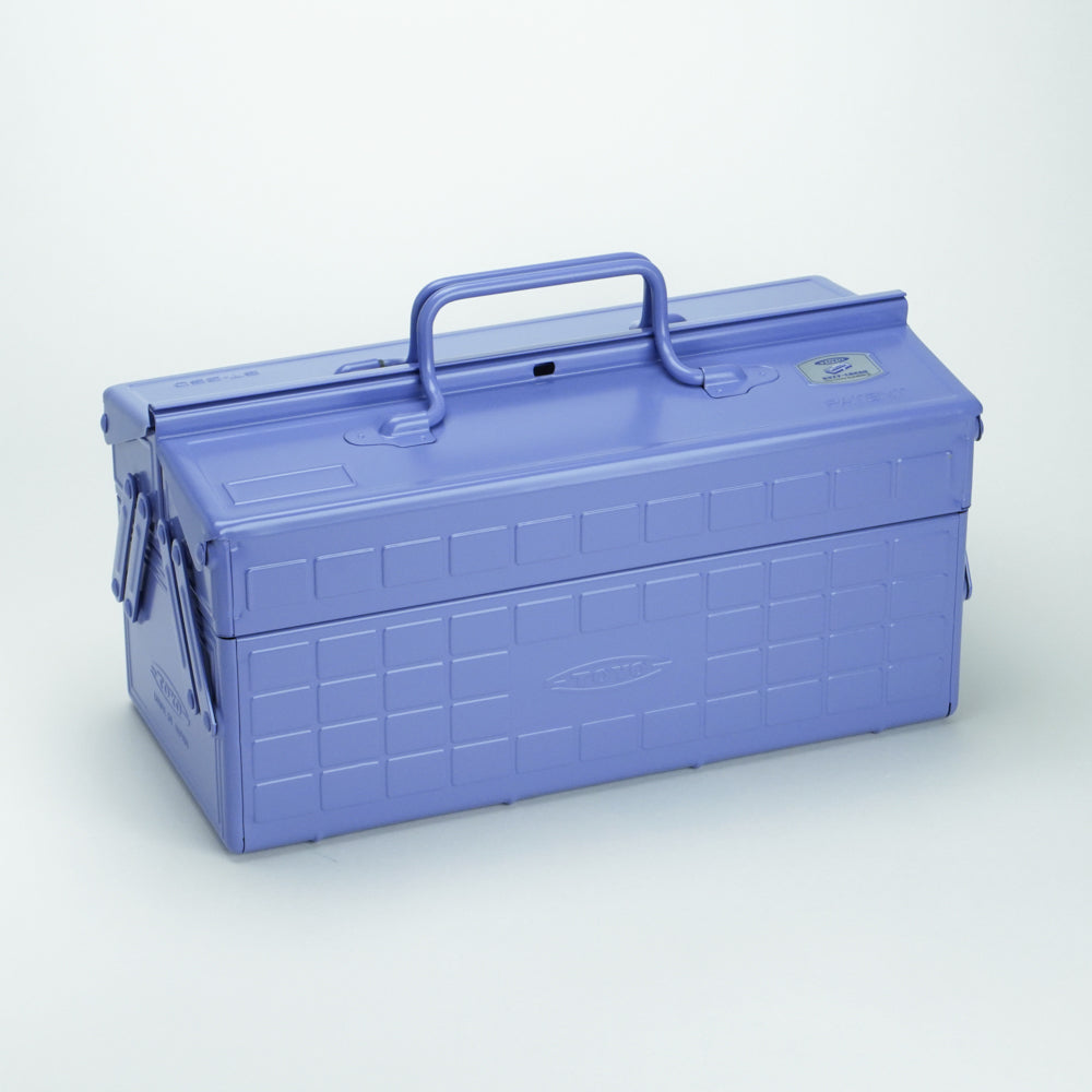 Toyo Steel ST-350 Two-Level Cantilever Toolbox – Lilac, closed