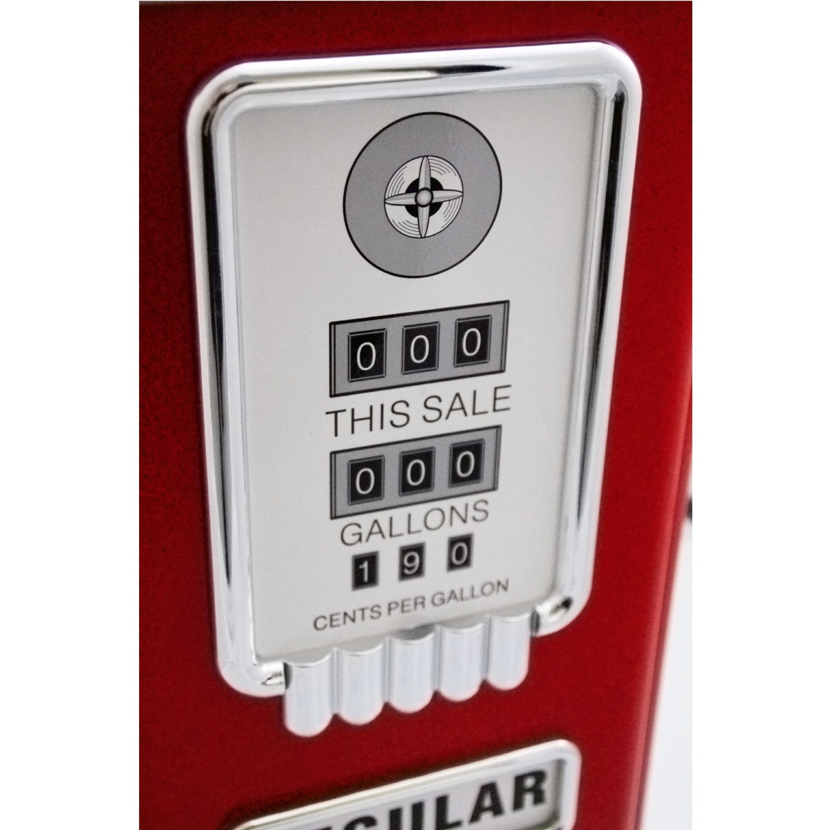 Baghera vintage red gas station pump play set with hose – view 4