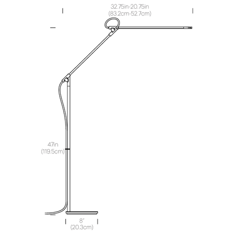 Pablo Designs Superlight LED floor lamp, 3-axis task light – view 3