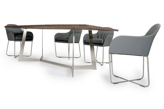 Modrest Sweeny Modern Grey Dining Chair