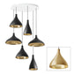 Pablo Designs Swell 6 Light Chandelier Brass / Brass