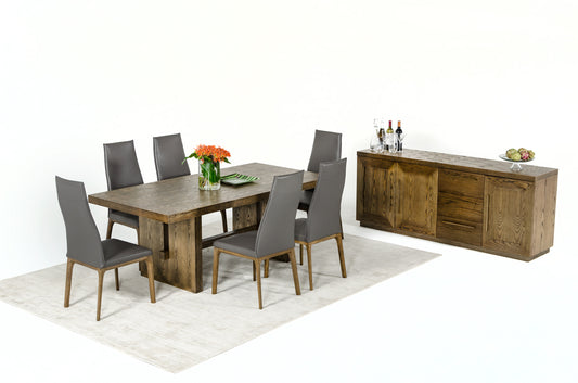 Modrest Cologne Modern White Wash Oak Dining Table