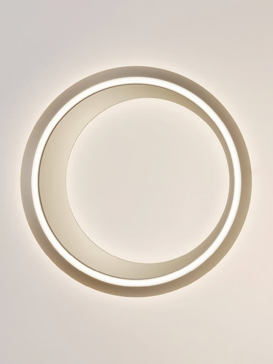 Lodes Tidal matte champagne ceiling fixture designed by Needs Studio for contemporary interiors